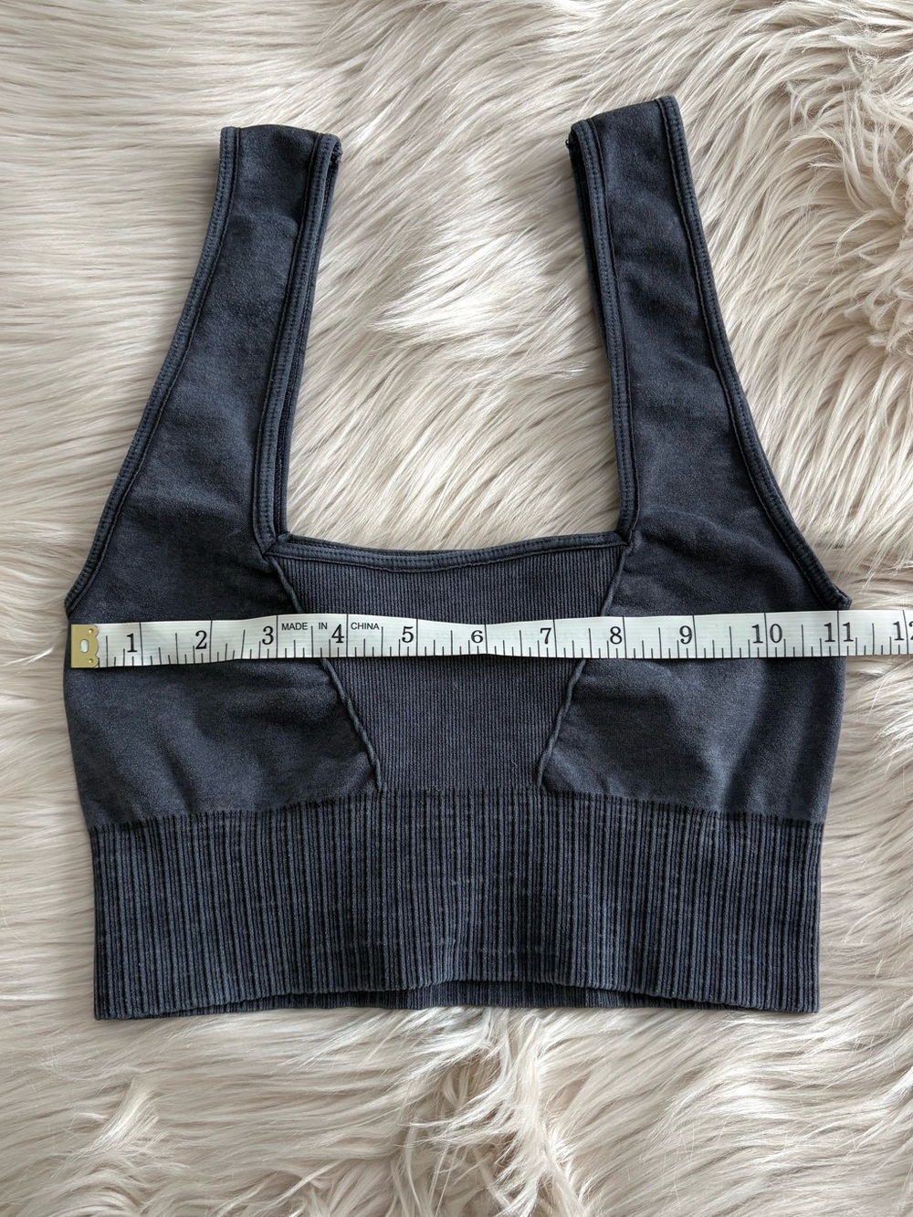 FREE PEOPLE Good Karma Square Neck Bra Crop Top XS/S - Picture 6 of 11